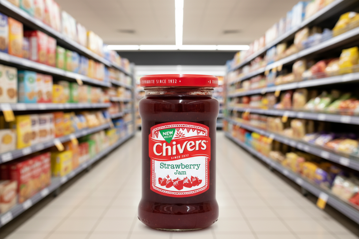 12 x Chivers Strawberry Jam 370G