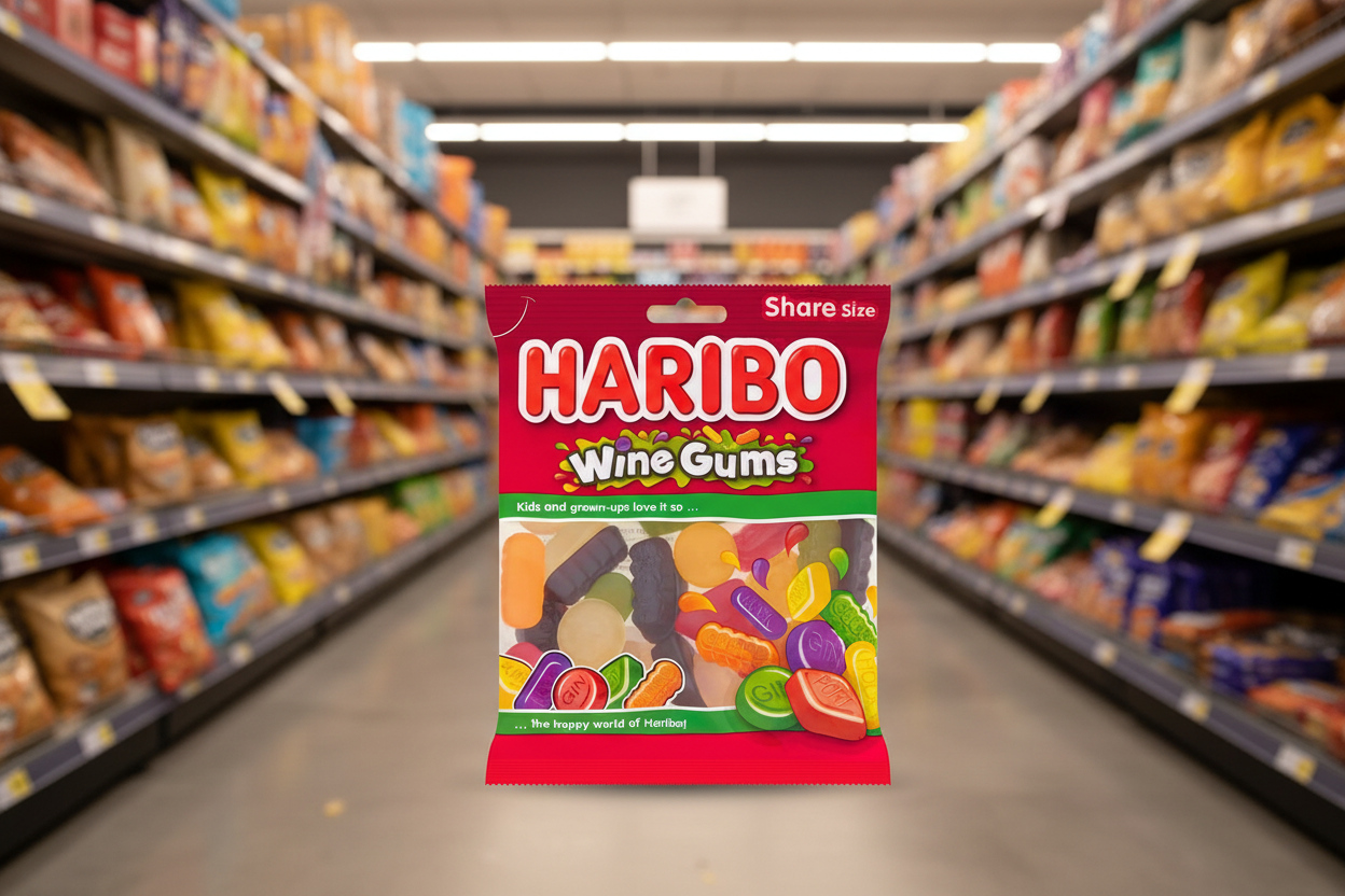 12 x Haribo Wine Gums Bag 160G