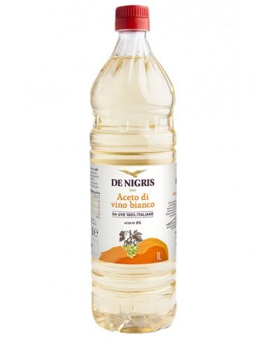 12 x De Nigris White Wine Vinegar 1L