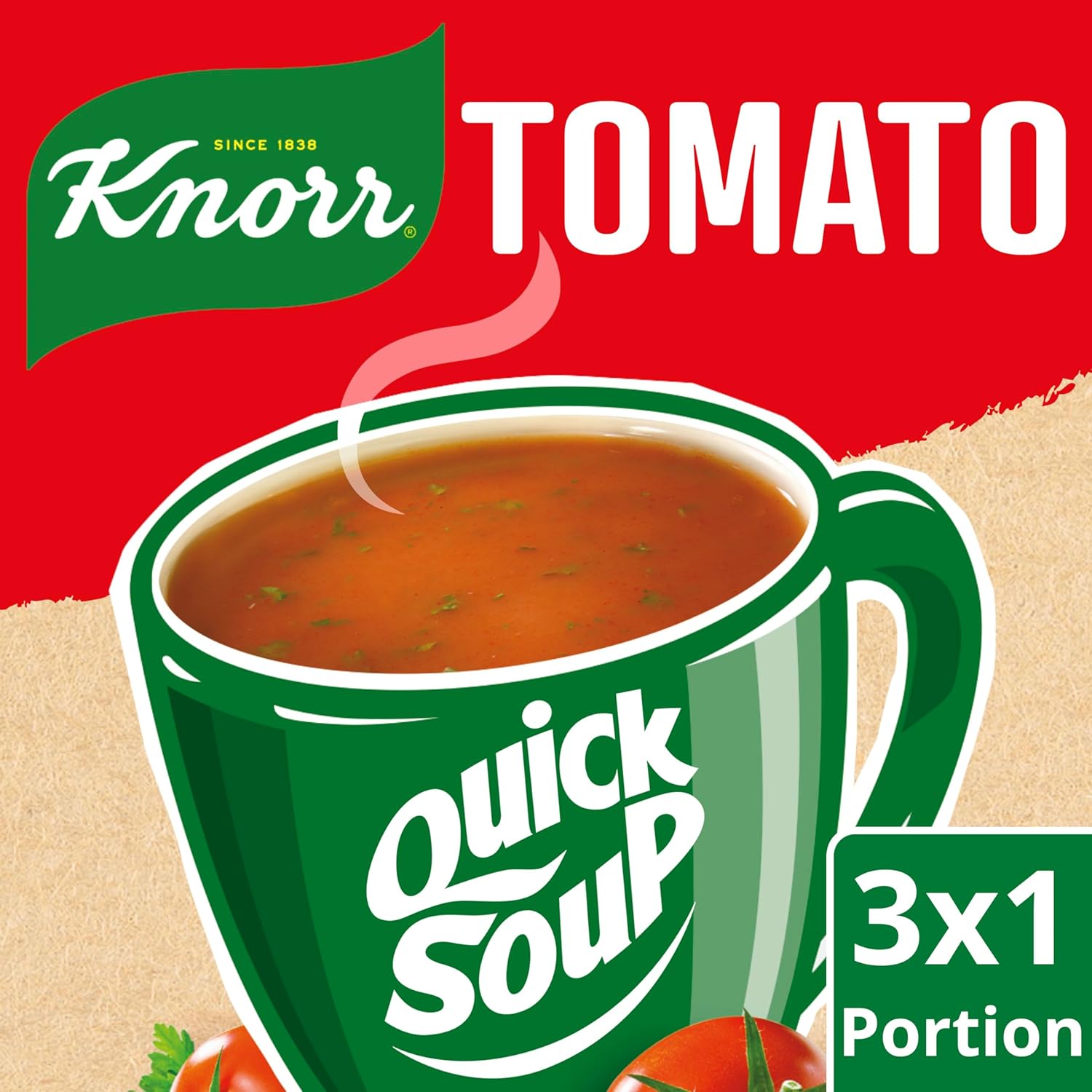 12 x Knorr  Dry Soup Mix Tomato 60 G 3 Servings