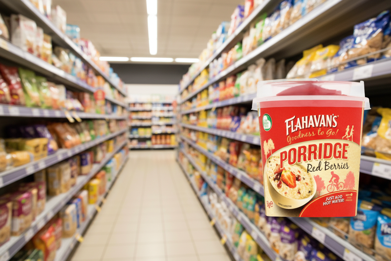 12 x Flahavan's Goodness To Go! Porridge Red Berries 50G