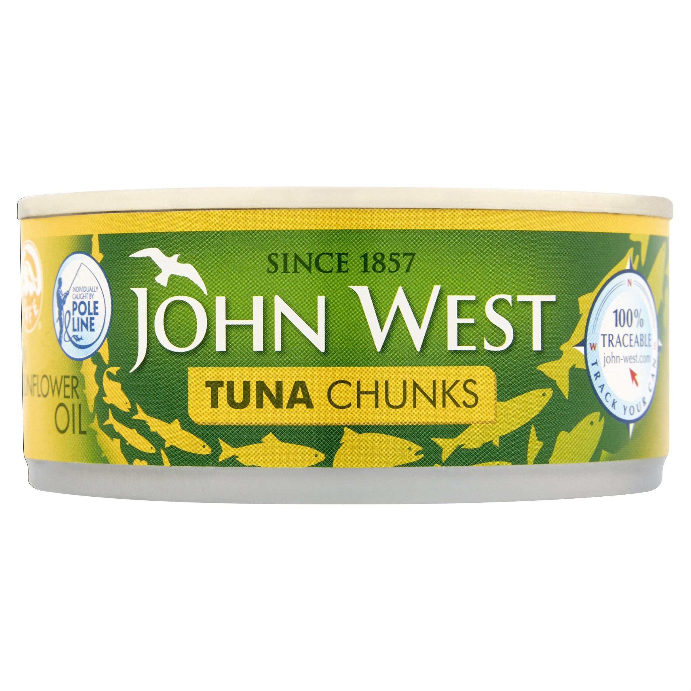 12 x John West Tuna Chunks In Sunflower Oil 145G