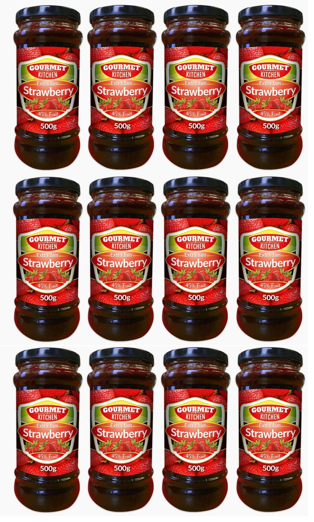 12 x Gourmet Raspberry Jam 500G