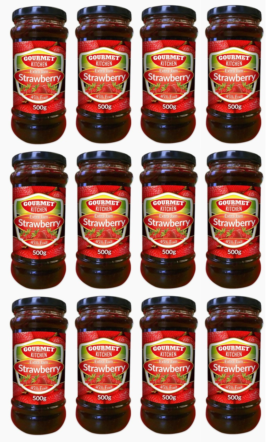 12 x Gourmet Strawberry Jam 500G