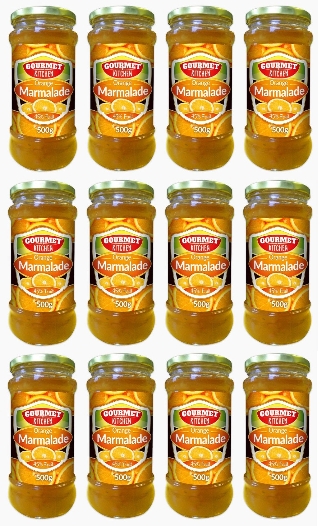 12 x Gourmet Orange Marmalade 500G