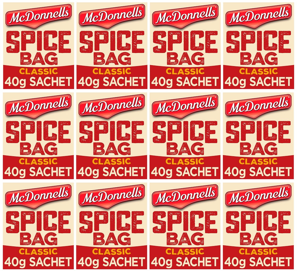 12 x Mcdonnells Spice Bag Classic Flavour Seasoning Mix 40G