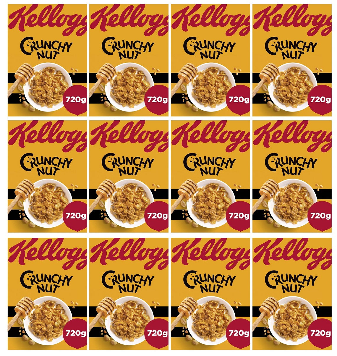 12 x Kellogg's Crunchy Nut Cereal 720G