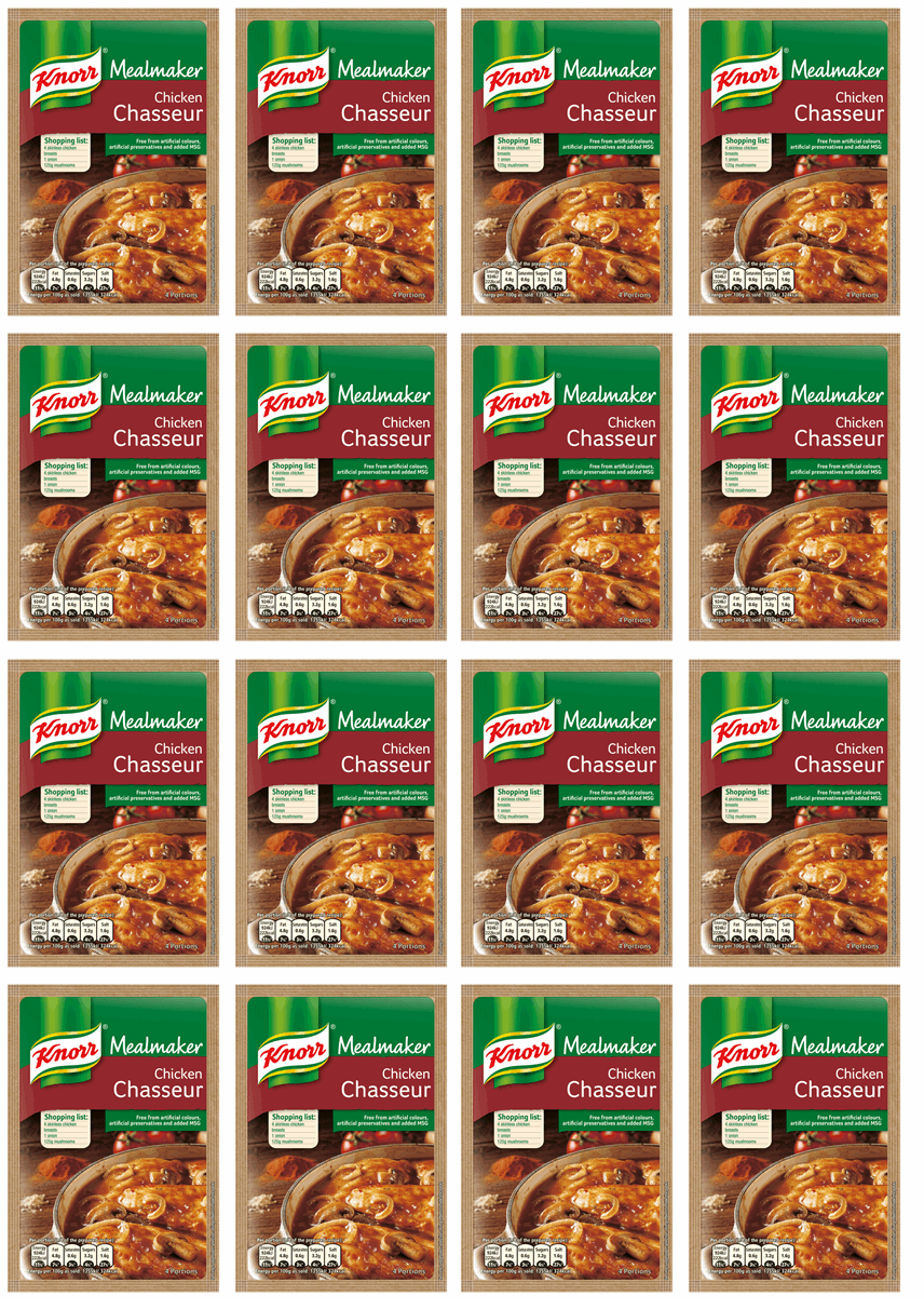 16 x Knorr Mealmaker Chicken Chasseur 50G