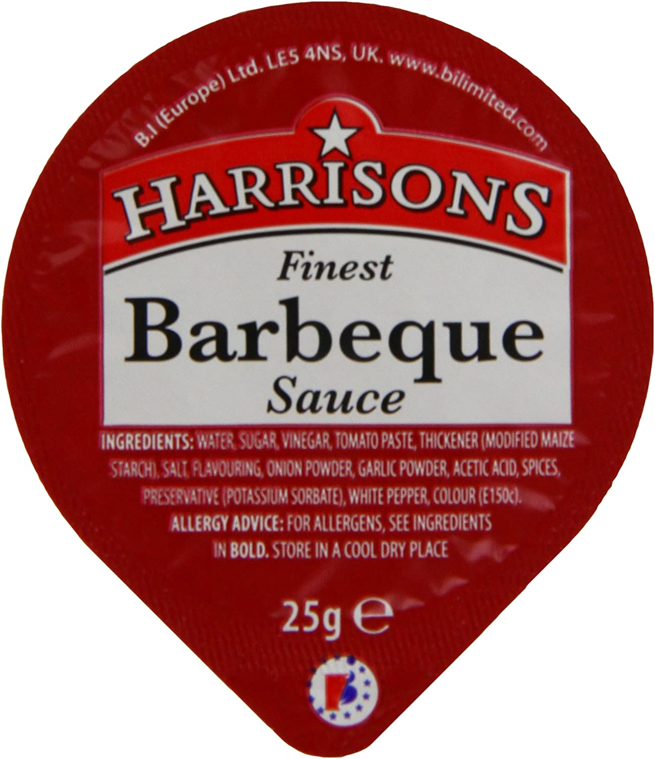 100 x Harrisons Finest Barbeque Sauce Dip Pots 100 X 25G