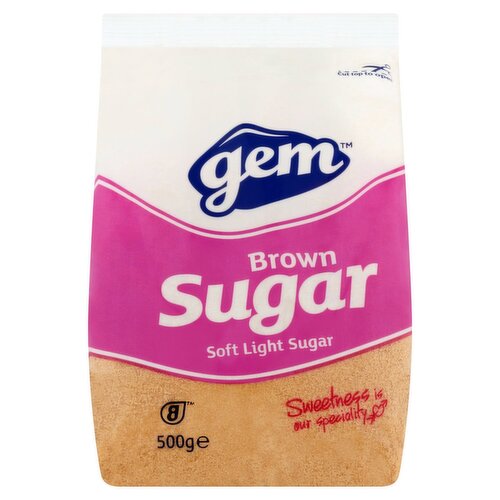 10 x Gem Brown Sugar Soft Light Sugar 500G