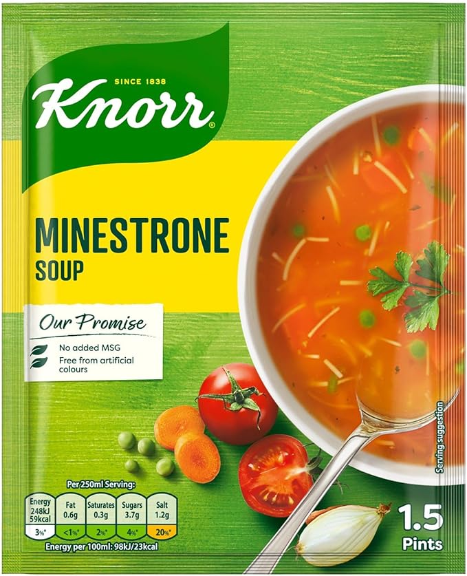 12 x Knorr Minestrone Soup 1.5 Pints/59G