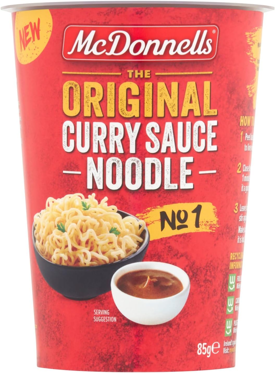 8 x Mcdonnells The Original Curry Sauce Noodle Pot 85G