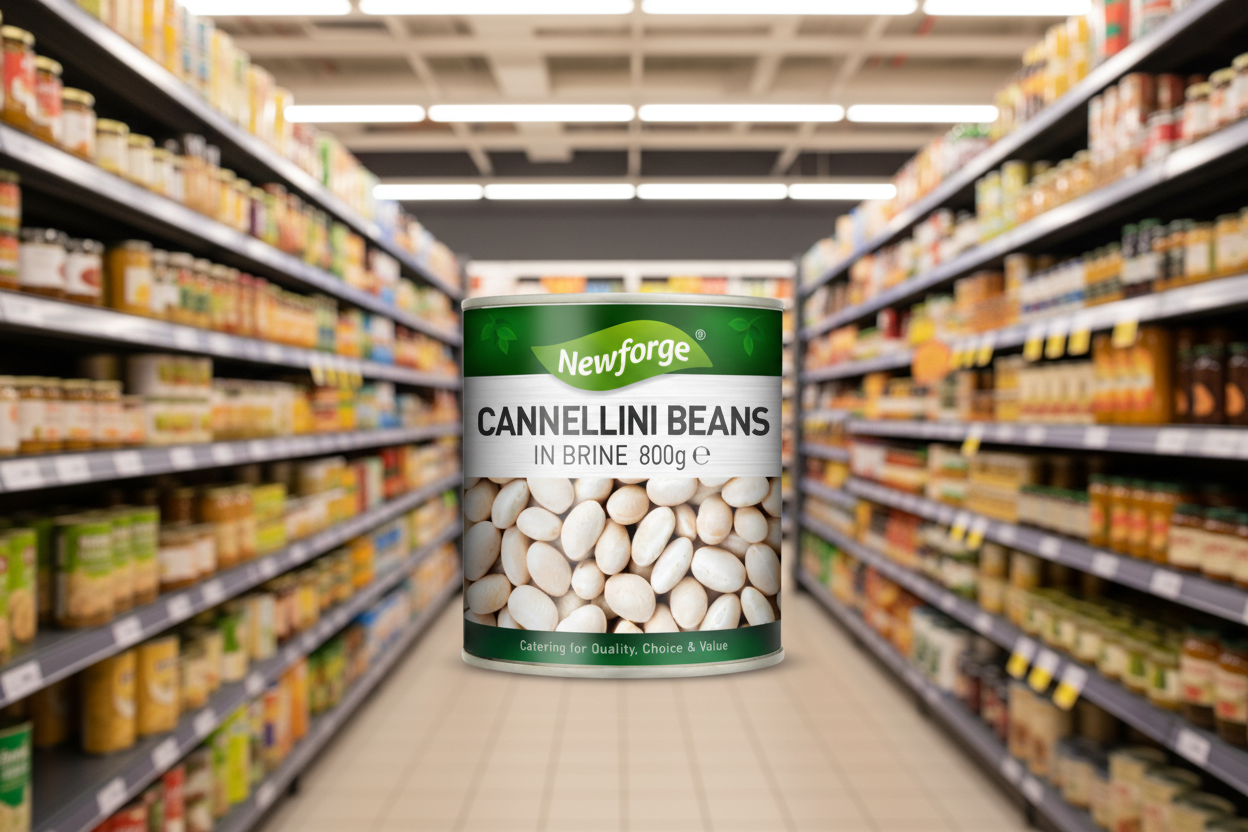 6 x Newforge Cannellini Beans In Salted Water 800G