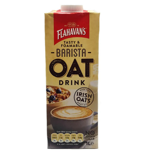 8 x Flahavan's Barista Oat Drink 1L