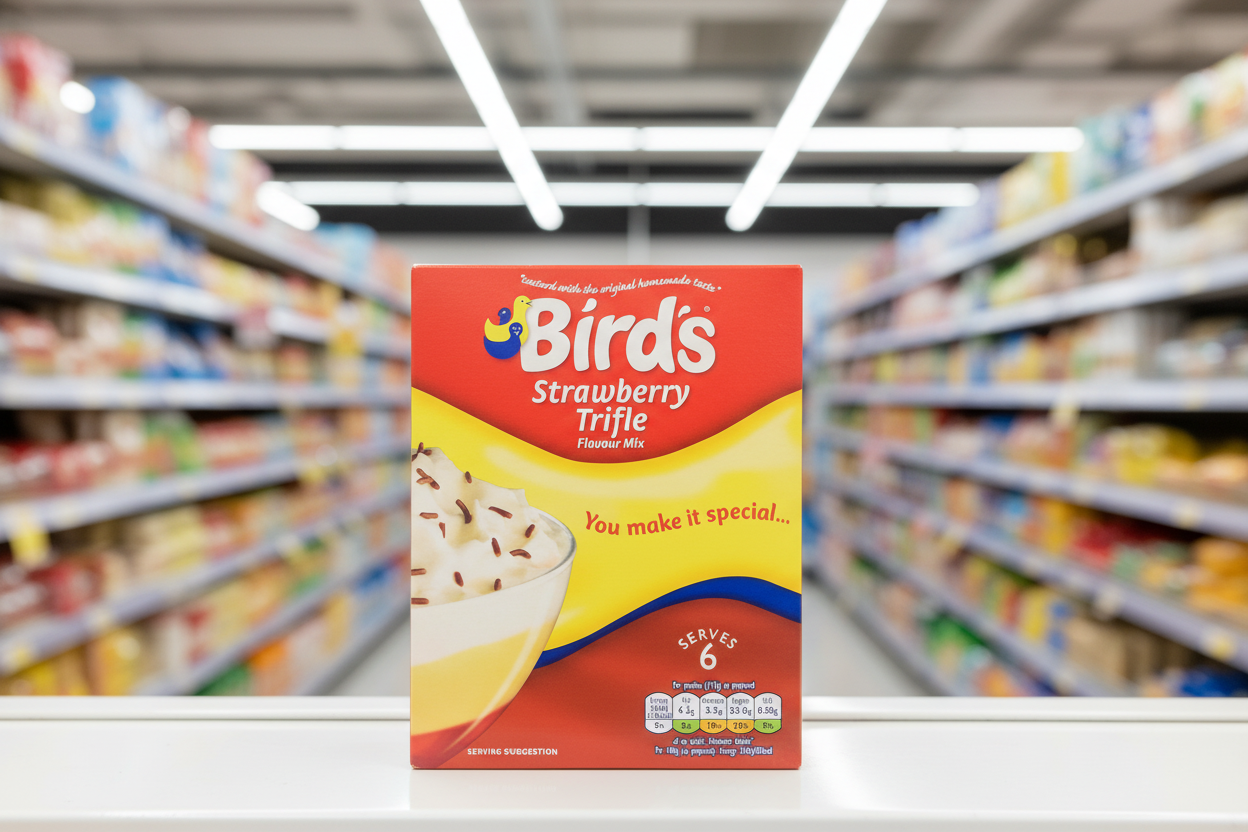 10 x Bird's Strawberry Flavour Trifle Kit 141G