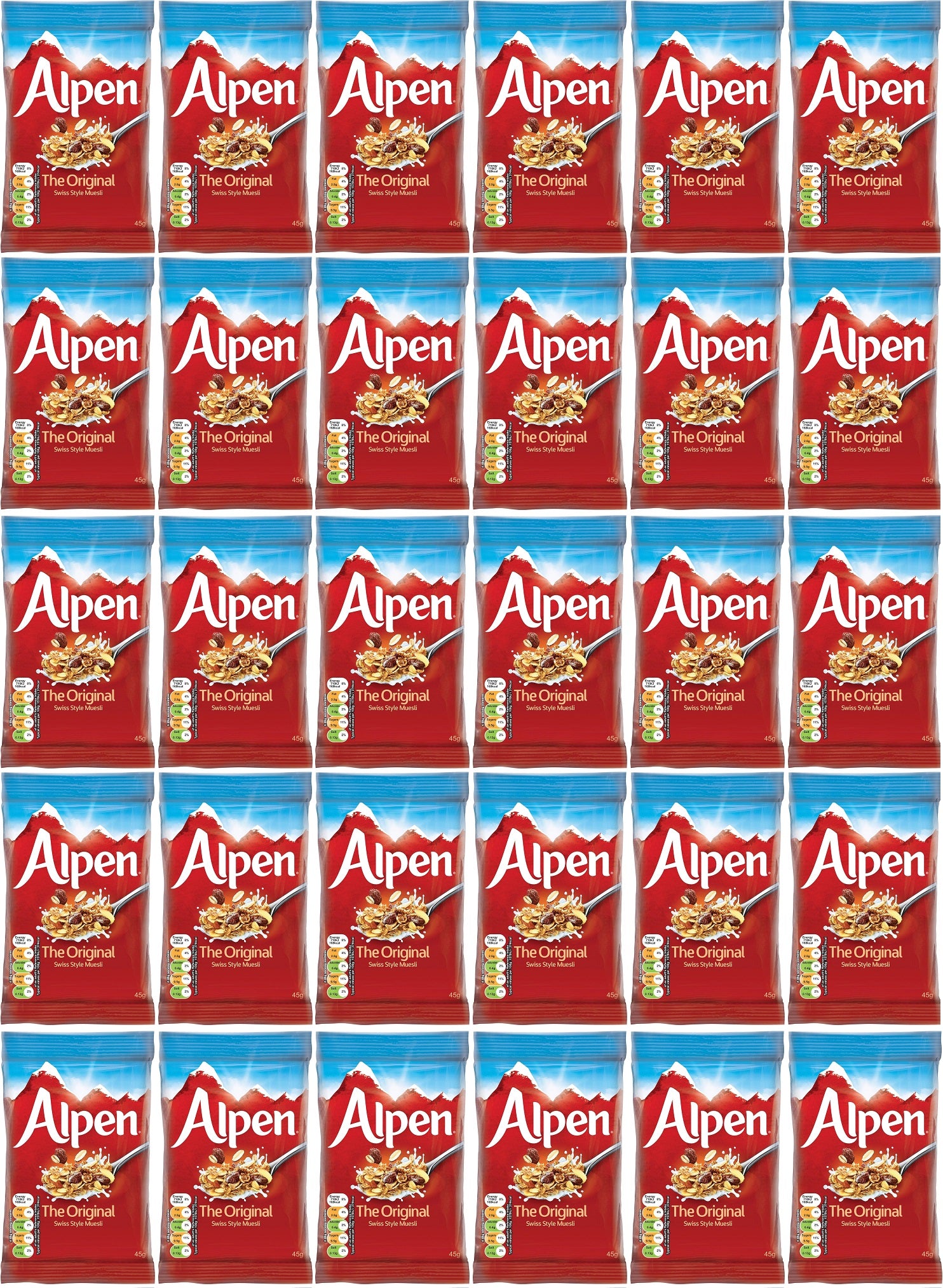 30 x Alpen The Original Swiss Style Muesli 30 X 45G