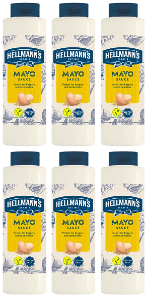 6 x Hellmann's Mayo Sauce 816G