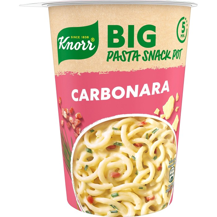 8 x Knorr Pasta Carbonara 92G Cup