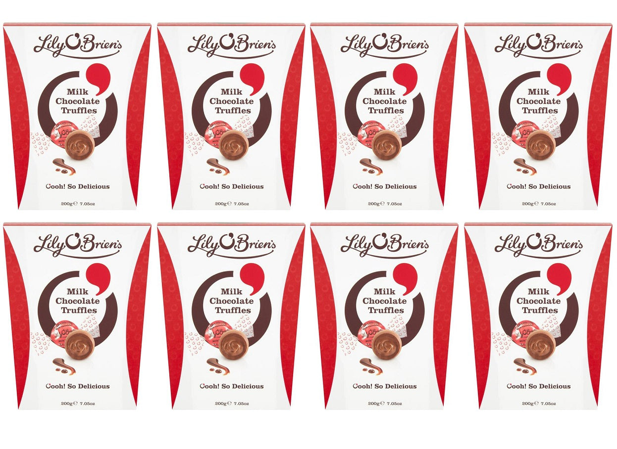 8 x Lily O Brien's Milk Chocolate Truffles 200G