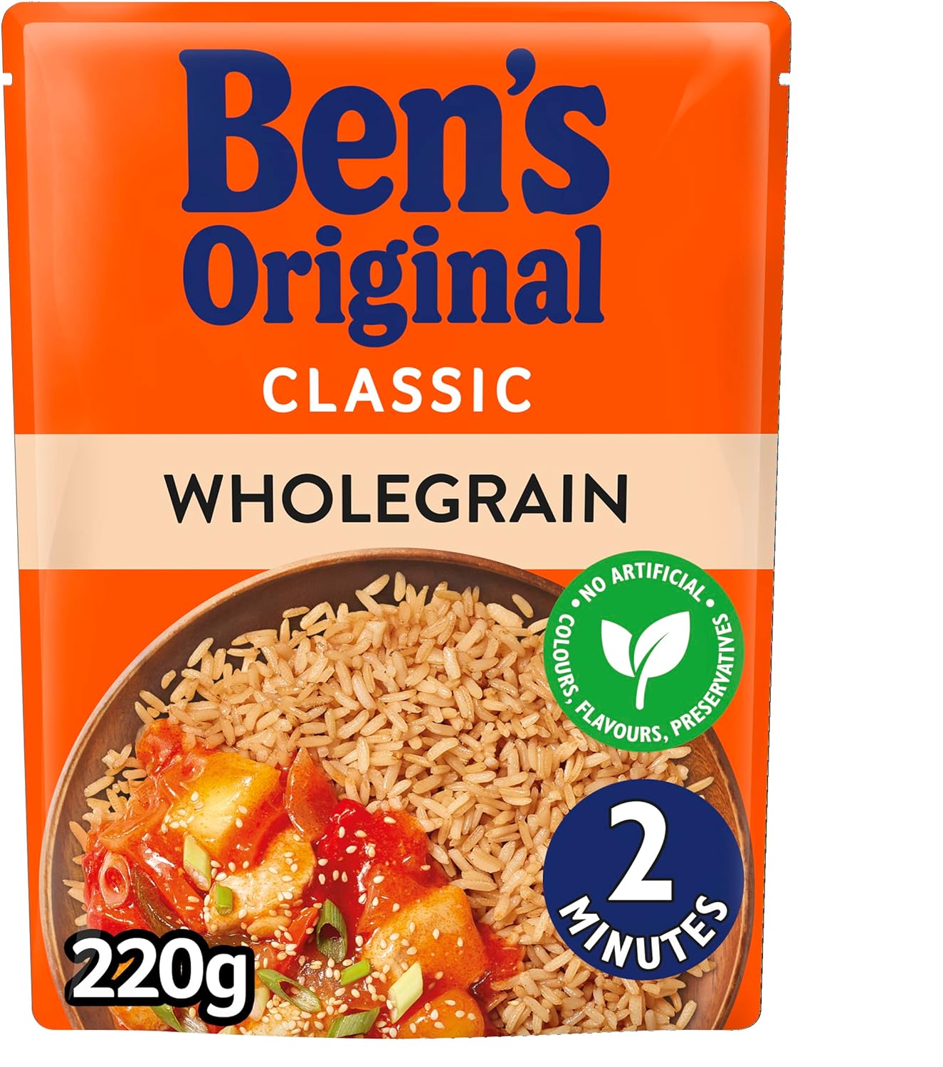 6 x Ben's Original Classic Wholegrain 220G