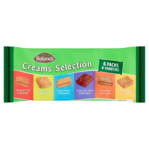 16 x Bolands Creams Selection 6 X 75G (450G)