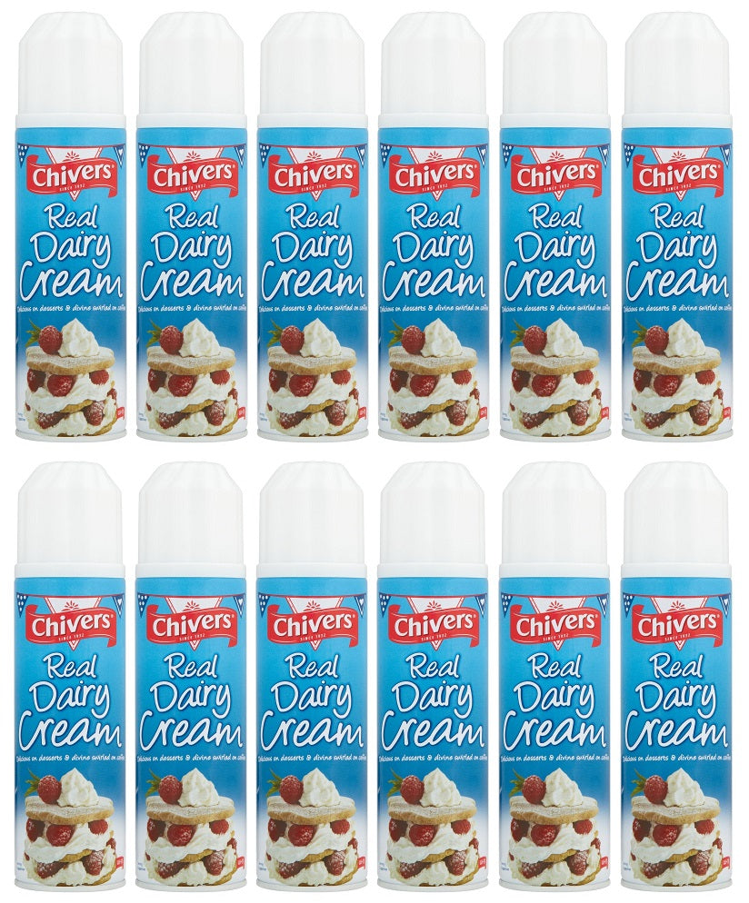 12 x Chivers Real Dairy Cream 250G