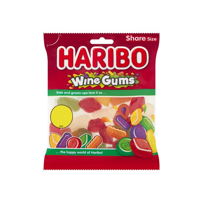 30 x Haribo Wine Gums 140G