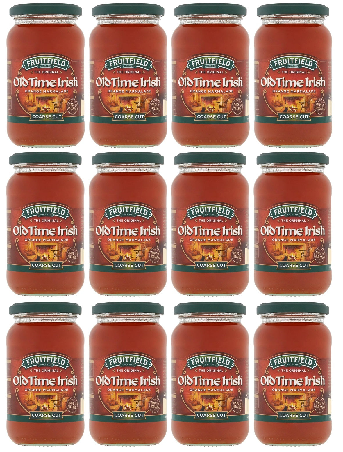 12 x Fruitfield Old Time Irish No Peel Orange Marmalade 454G