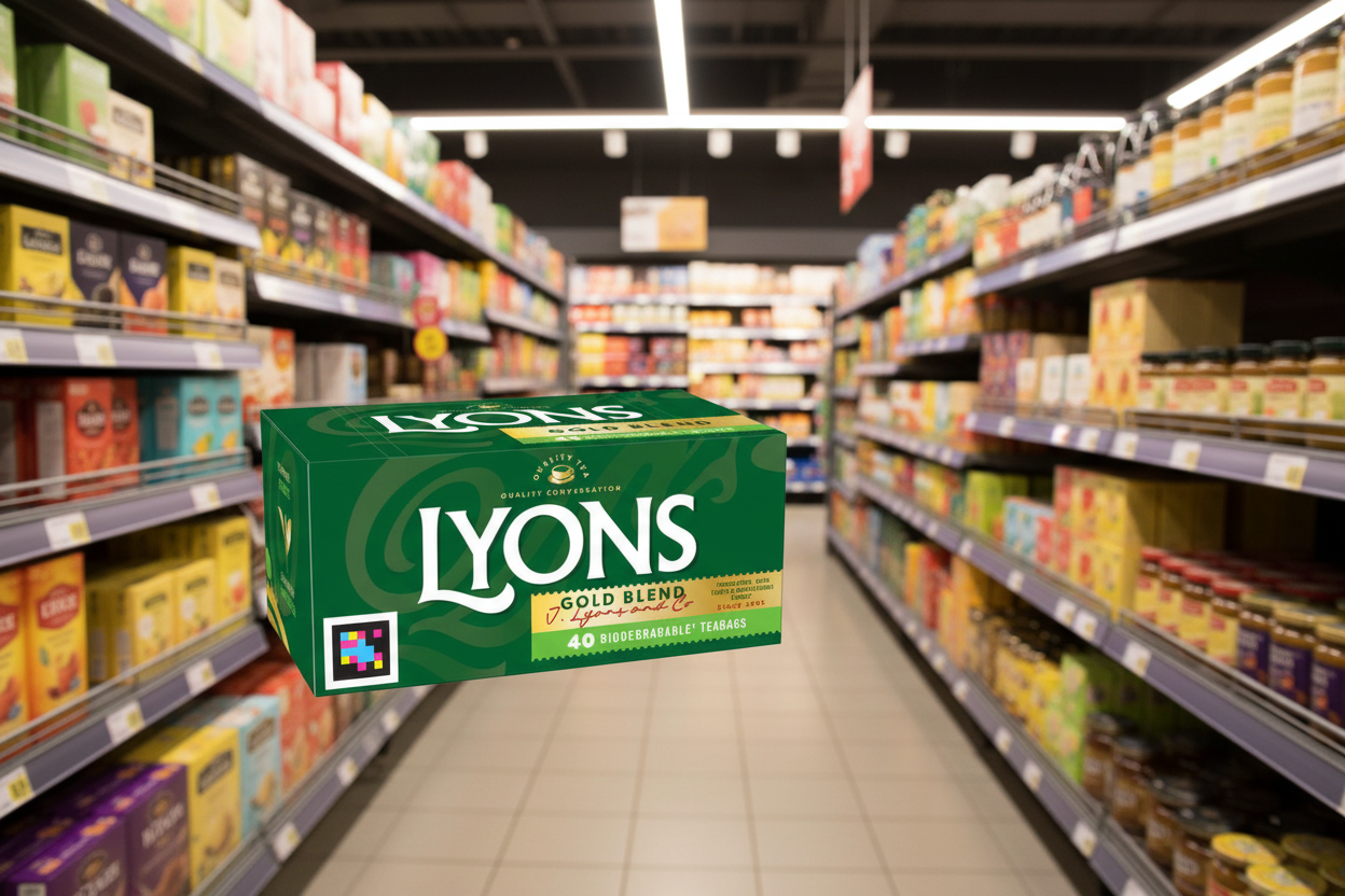 12 x Lyons 40 Gold Blend Biodegradable Tea Bags 116G