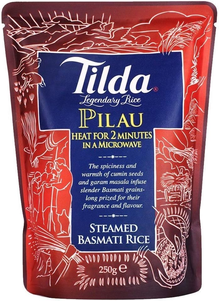 6 x Tilda Microwave Pilau Basmati Rice 250G