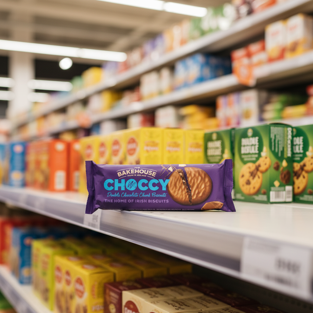 12 x The Bakehouse Choccy Double Chocolate Chunk Biscuits 200G