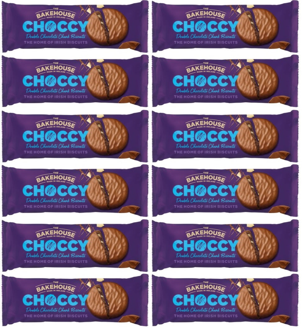 12 x The Bakehouse Choccy Double Chocolate Chunk Biscuits 200G