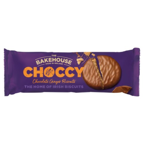 12 x The Bakehouse Choccy Chocolate Ginger Biscuits 200G