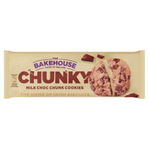 12 x The Bakehouse Chunky Milk Choc Chunk Cookies 220G