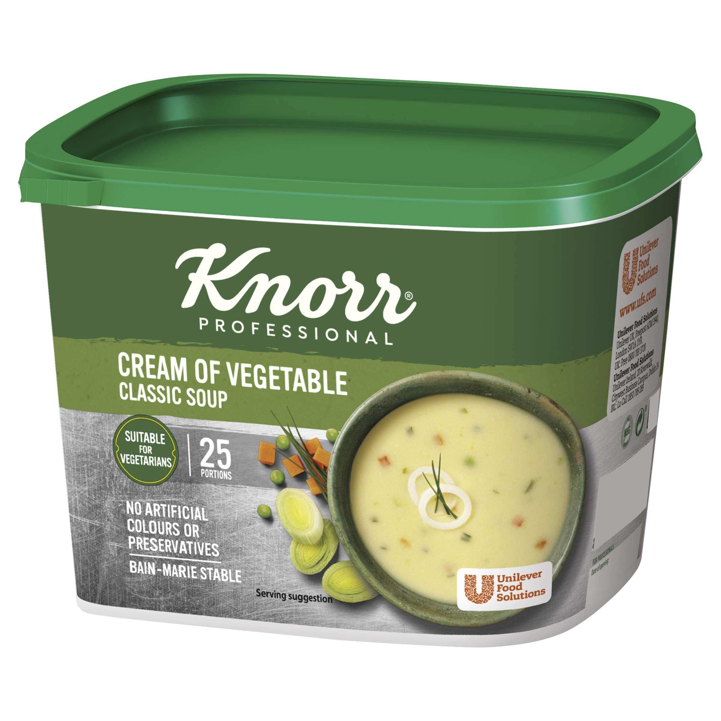 6 x Knorr Professional Classic Cream Of Veg Soup 25 Port