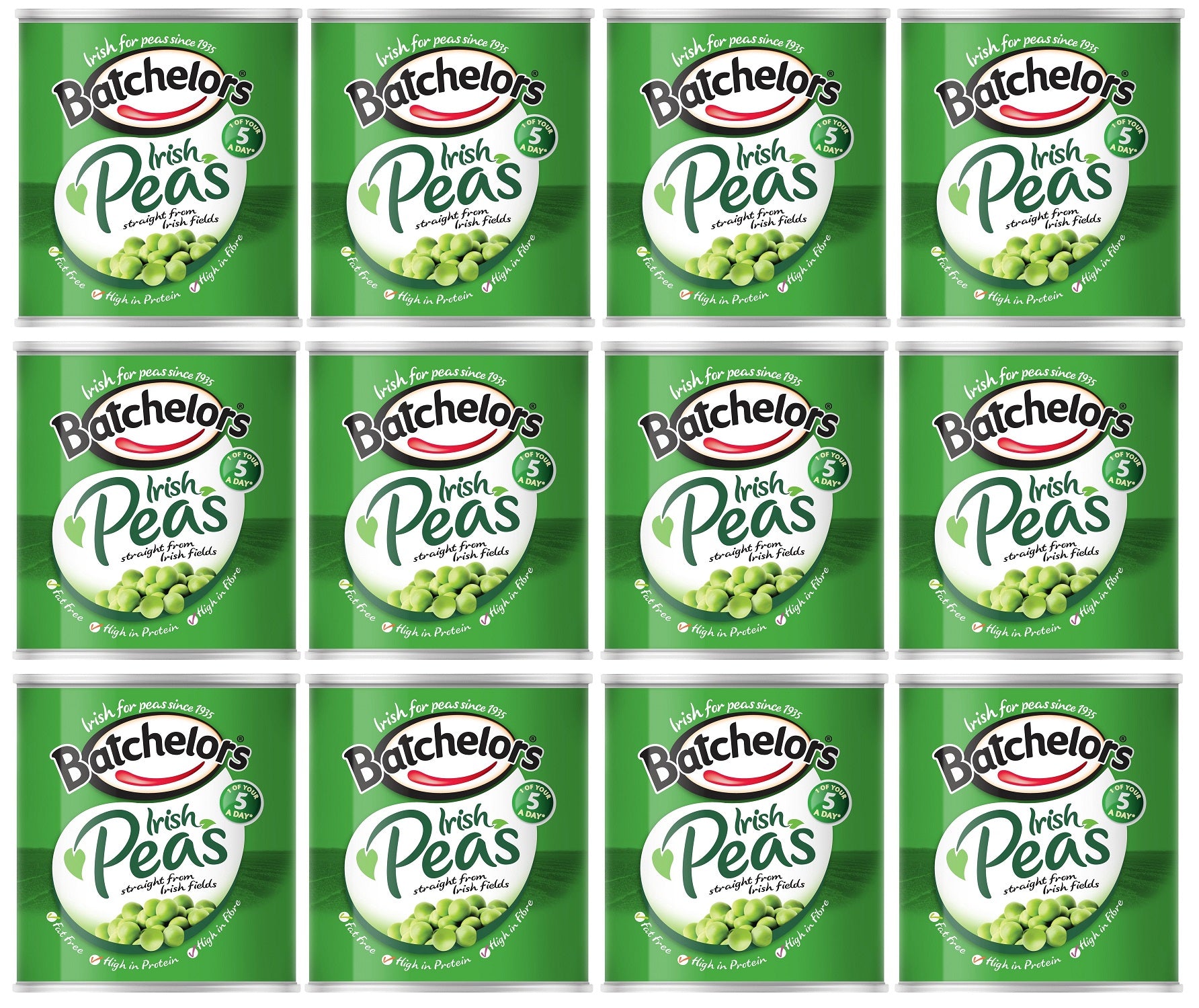 12 x Batchelors Irish Peas 3 X 225G