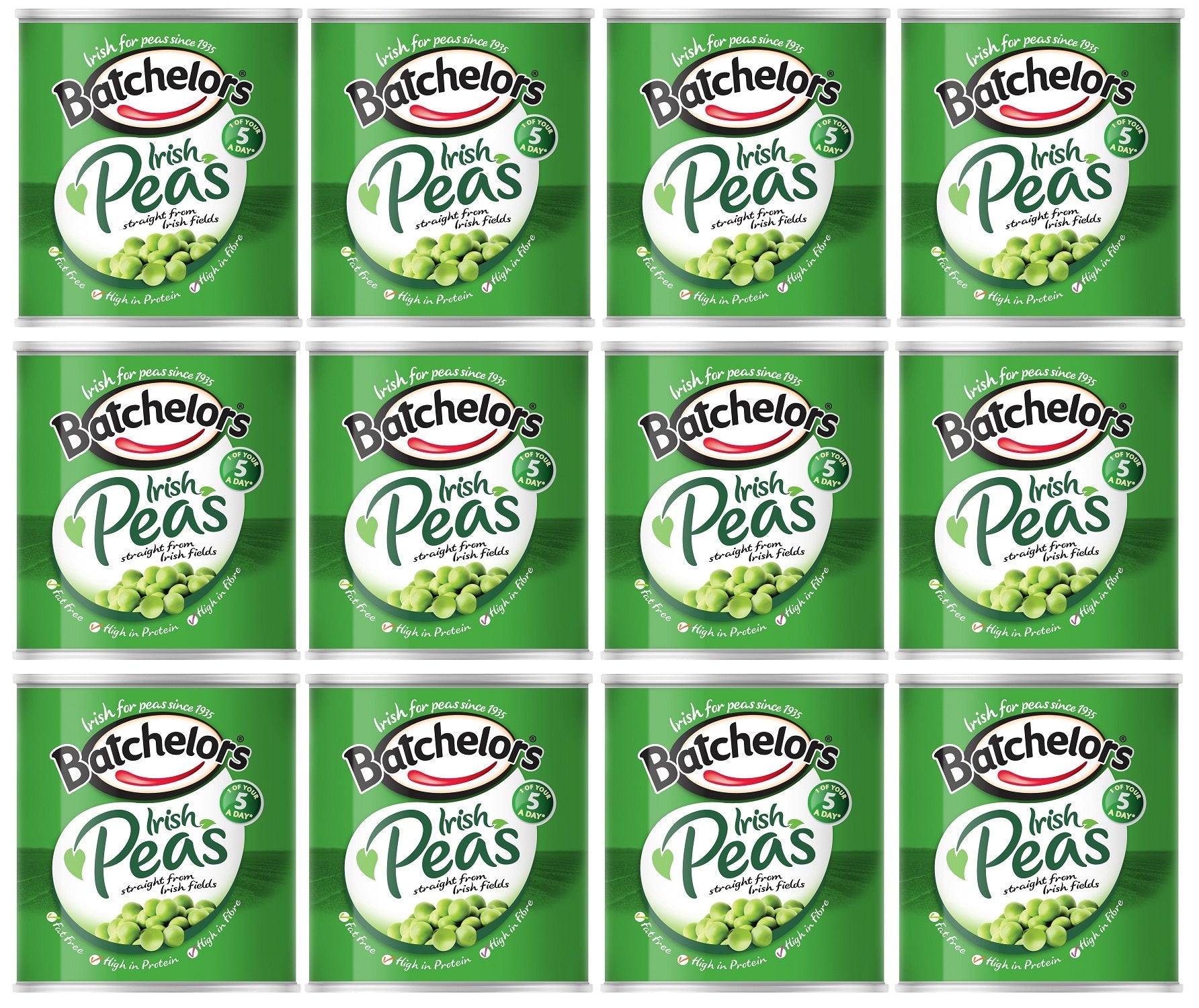 12 x Batchelors Irish Peas 3 X 225G