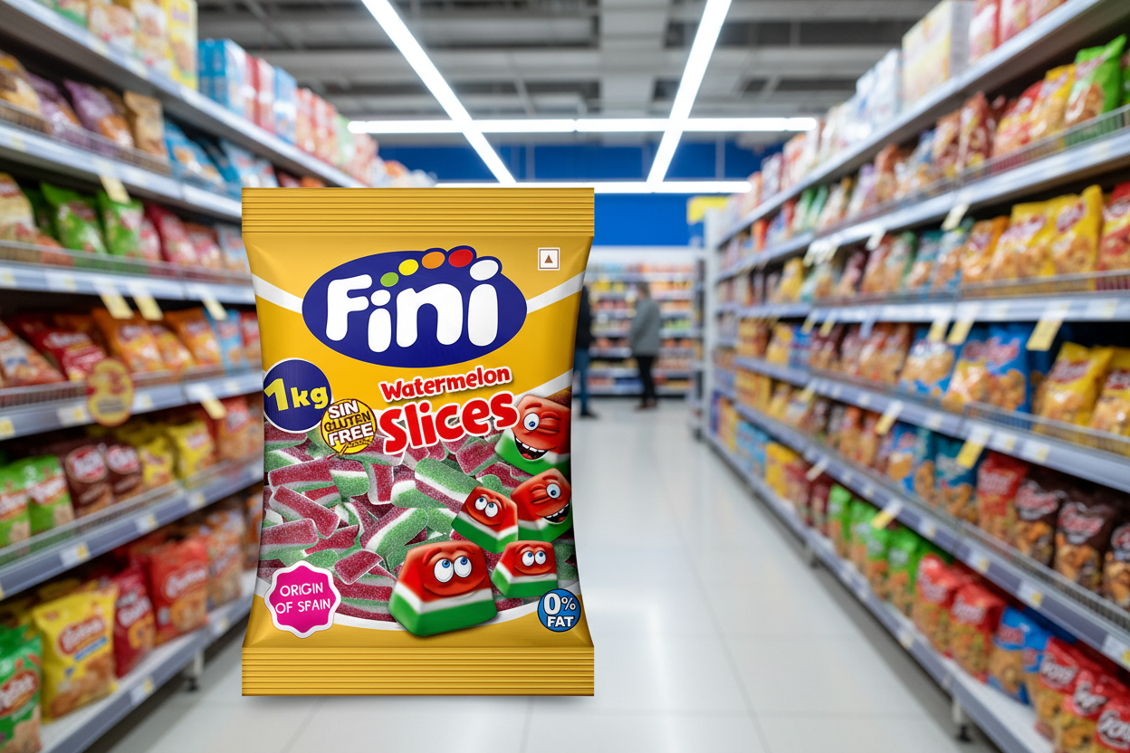 150 x Fini Sour Watermelon Slices 1Kg