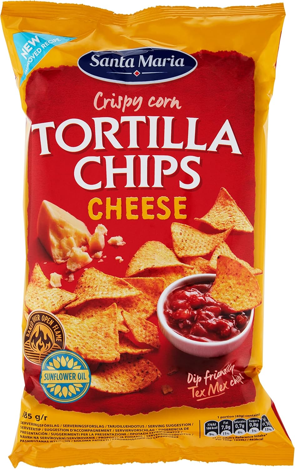 12 x Santa Maria Tortilla Salted Chips