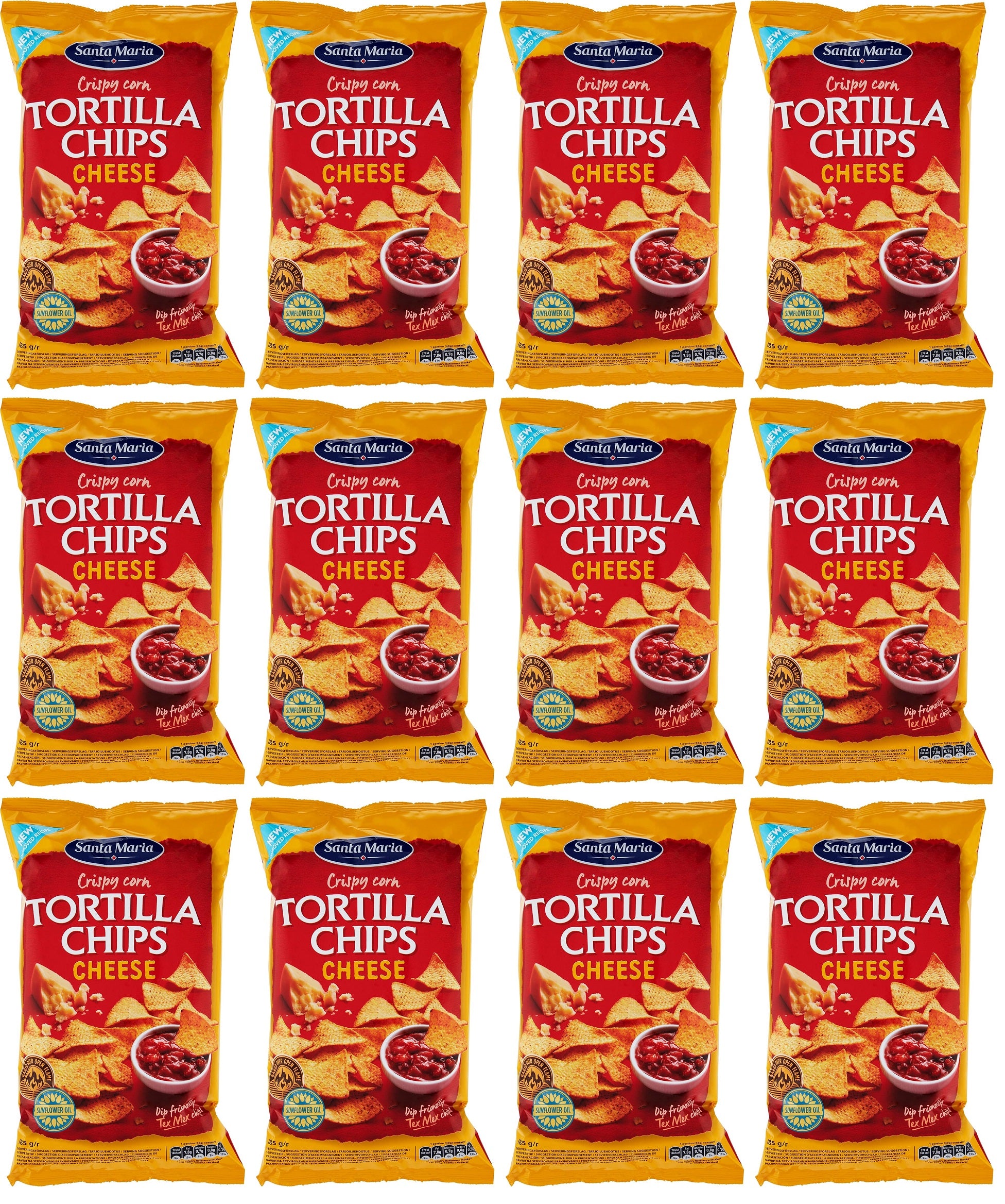 12 x Santa Maria Tortilla Salted Chips