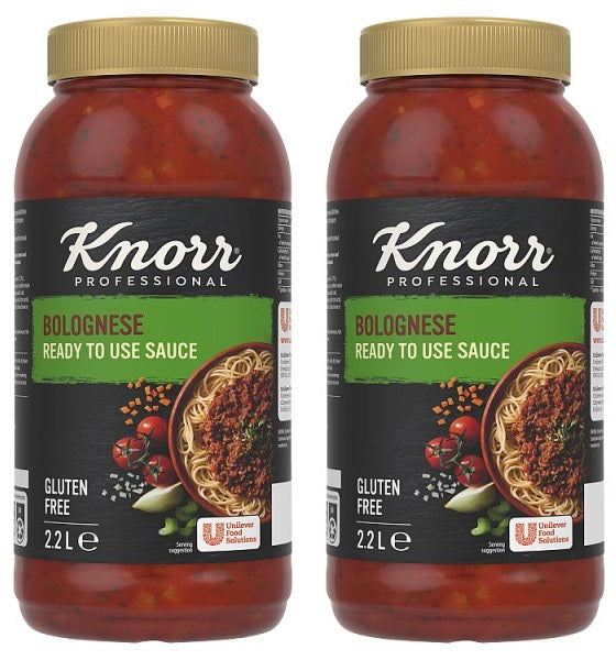 2 x Knorr Professional Bolognese Ready To Use Sauce 2.2L