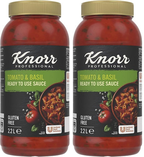 2 x Knorr Professional Tomato & Basil Concentrated Sauce 1.1L