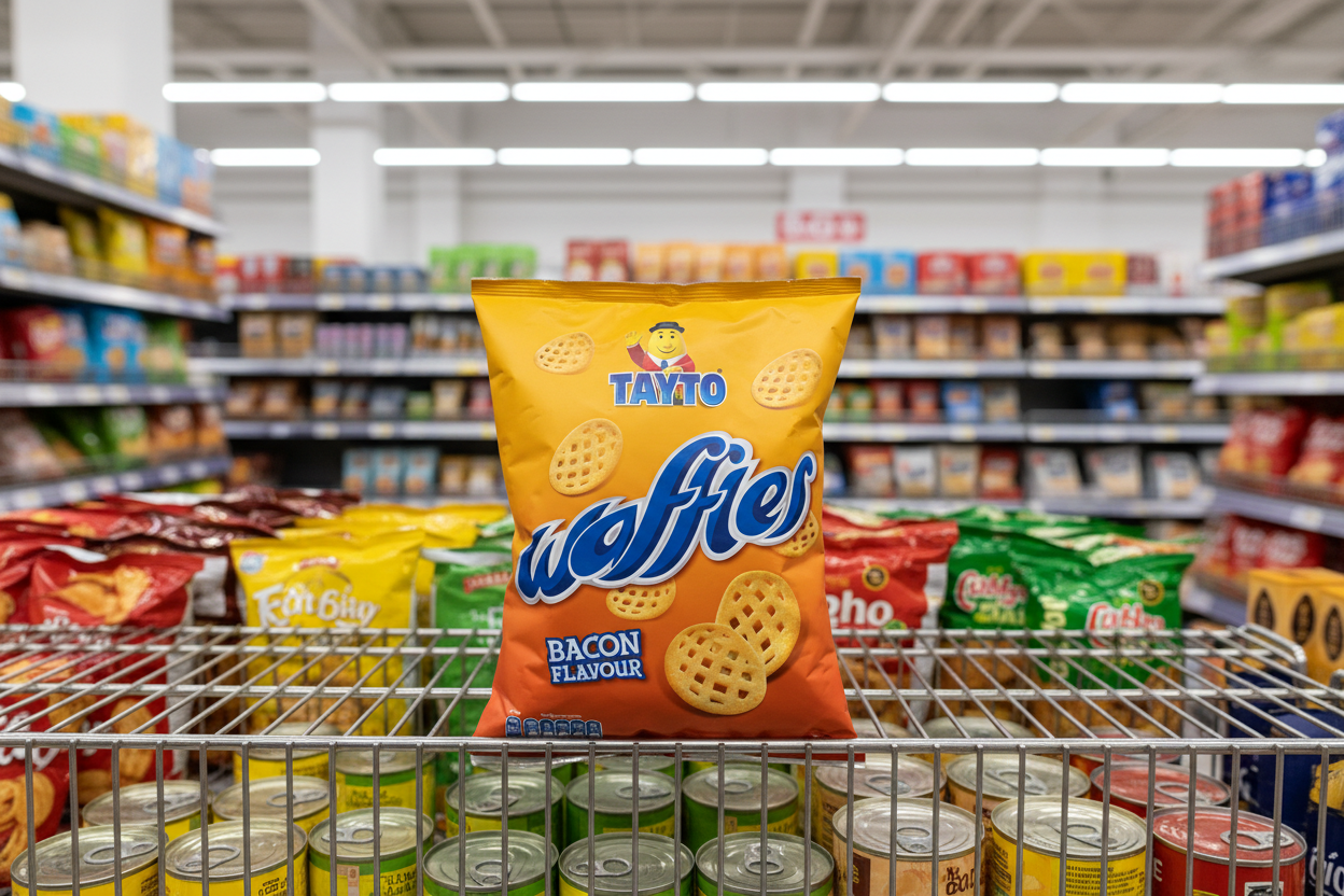50 x Tayto Waffles Bacon Flavour Potato Snacks 31G