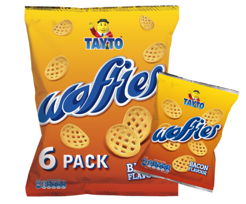 12 x Tayto Waffles Bacon Flavour 6 X 26G