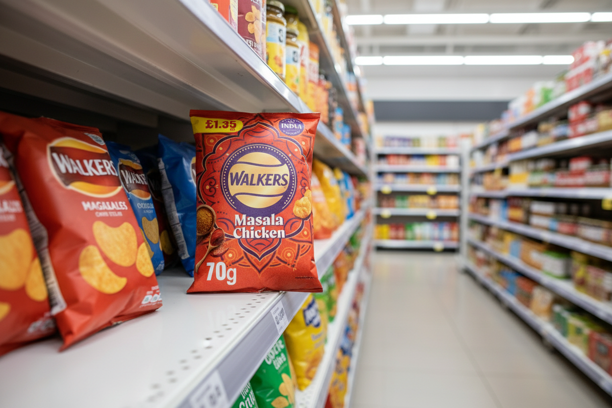 18 x Walkers Masala Chicken - 70GM