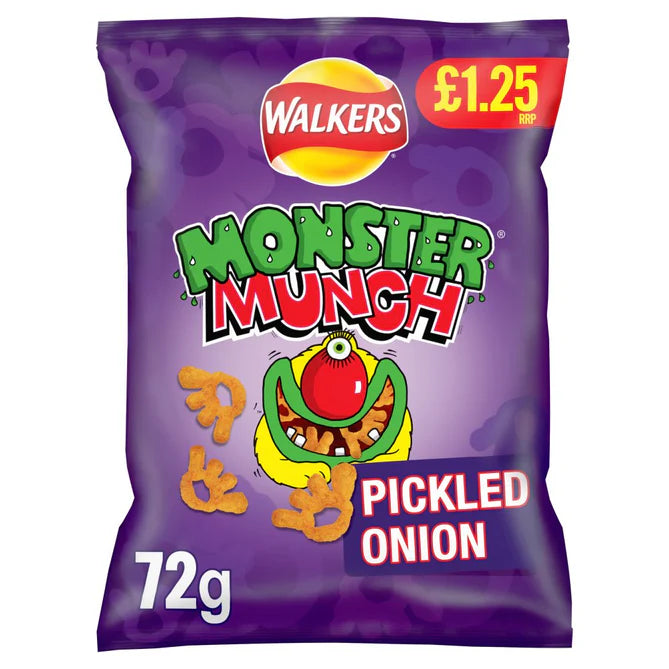 18 x Monster Munch Pickled Onion - 72GM