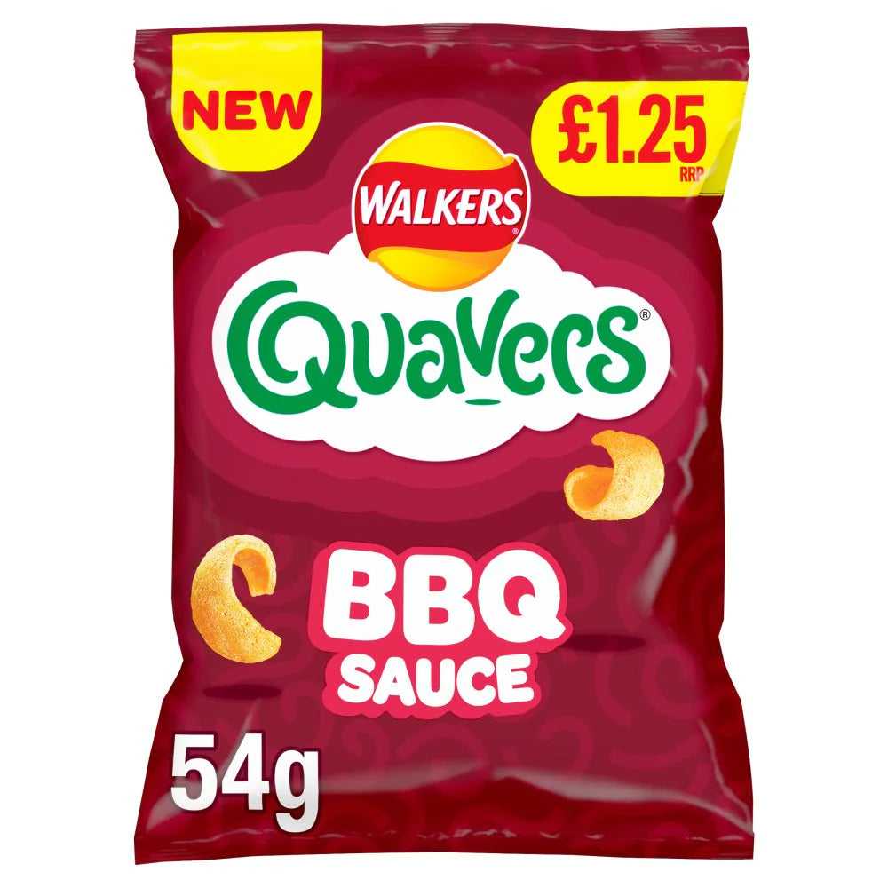 18 x Quavers Bbq Sauce Pmp - 54GM