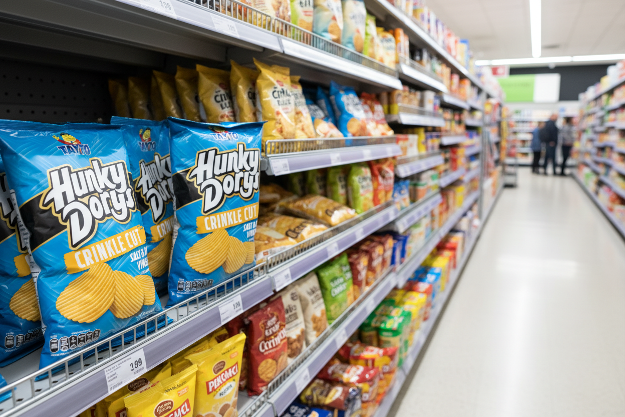 12 x Tayto Hunky Dory Salt & Vinegar 130G