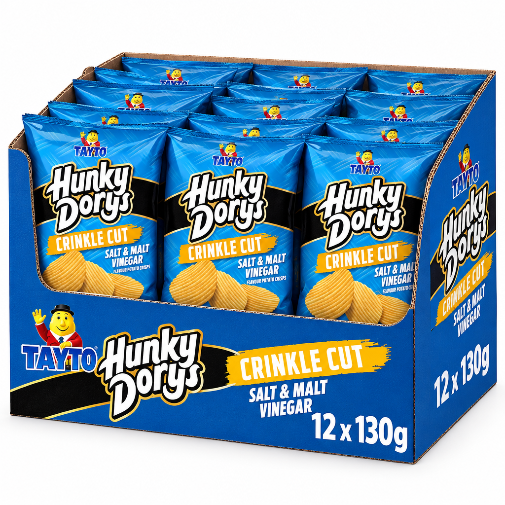 12 x Tayto Hunky Dory Salt & Vinegar 130G