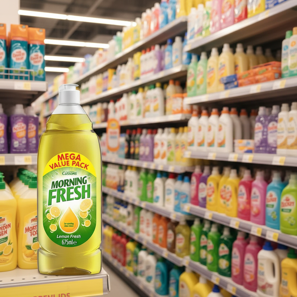 6 X Morning Fresh Wash Up Liquid Lemon - 675Ml